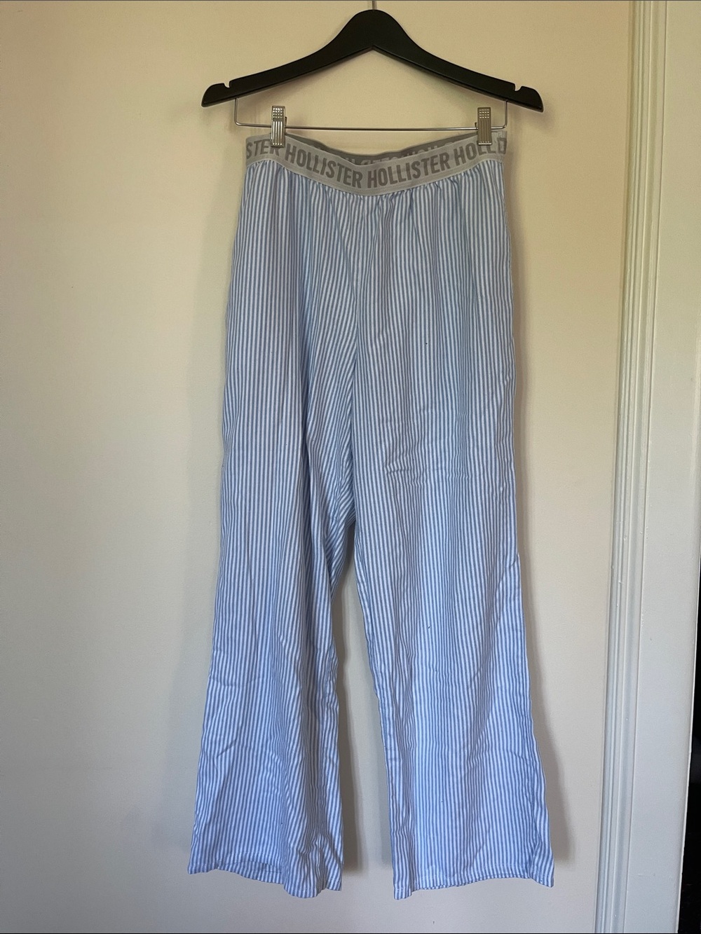 Hollister Blue & White Striped Lounge Pants